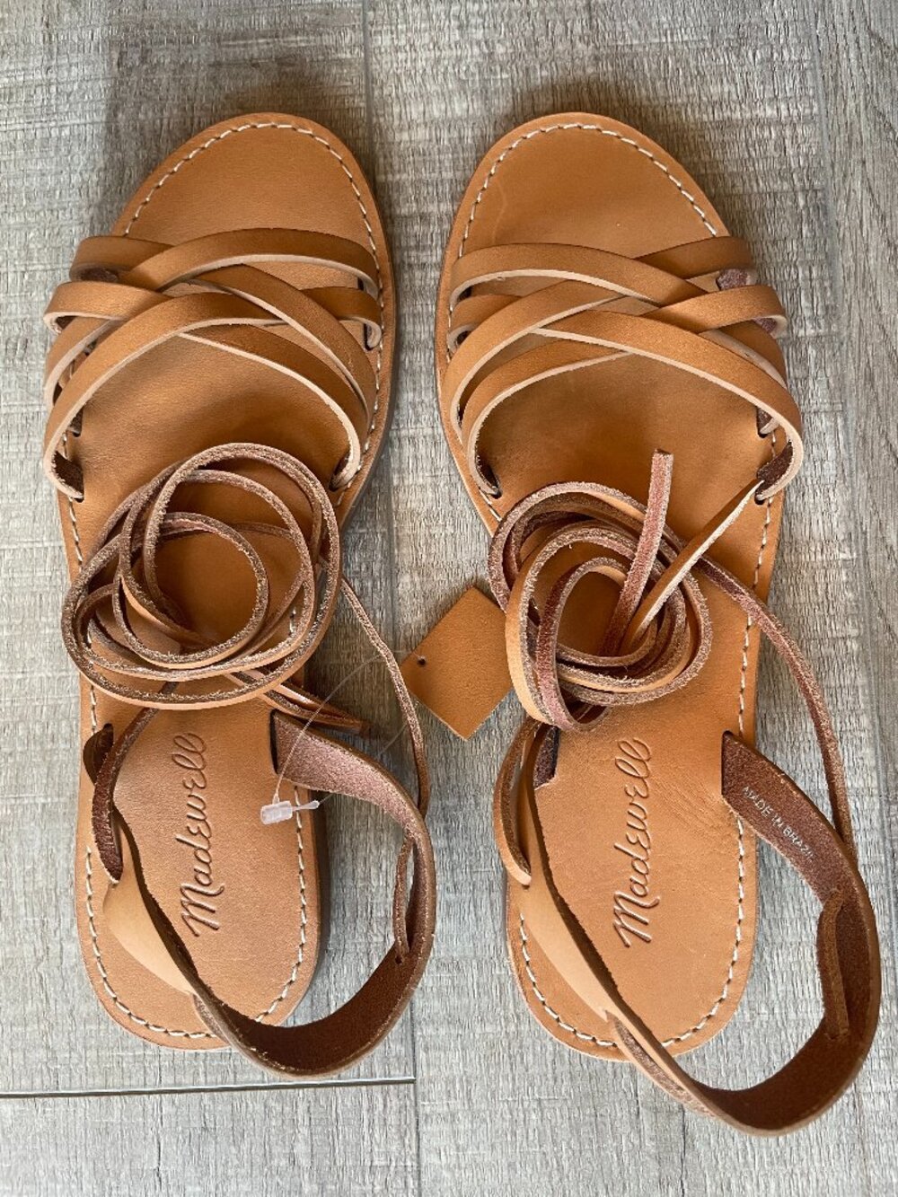 Madewell Leather Brazil Sandals size 7 New NWT